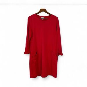 J. Jill Women Long Sleeve Sweater Sweatshirt Dress Size Medium Petite M280 -3